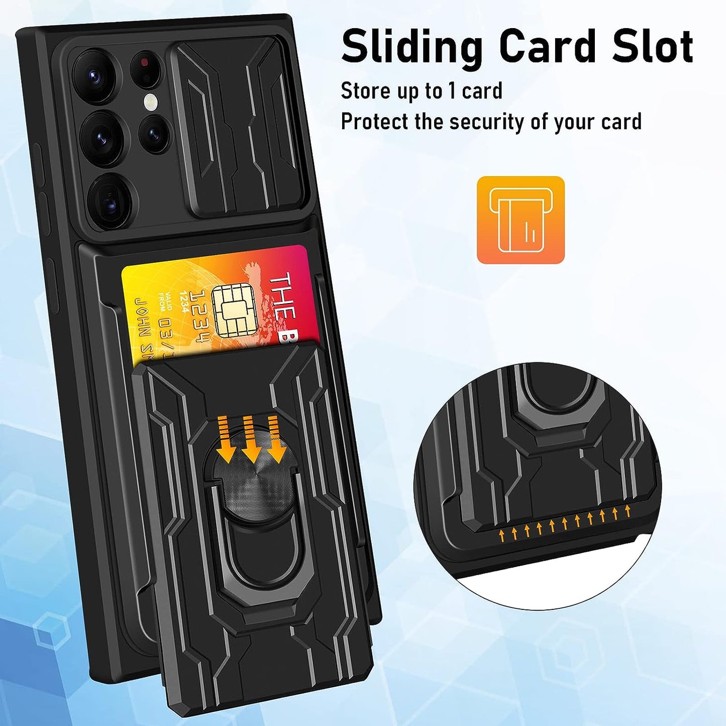 Shock Proof Hybrid Card Slot covers For Samsung Phones